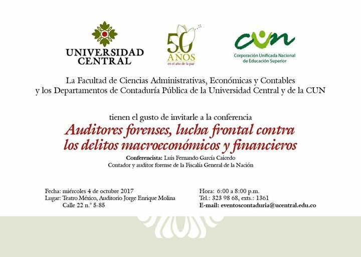 Conferencia Delitos Financieros Teatro Mexico